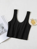 Ribbed Tank (Black)